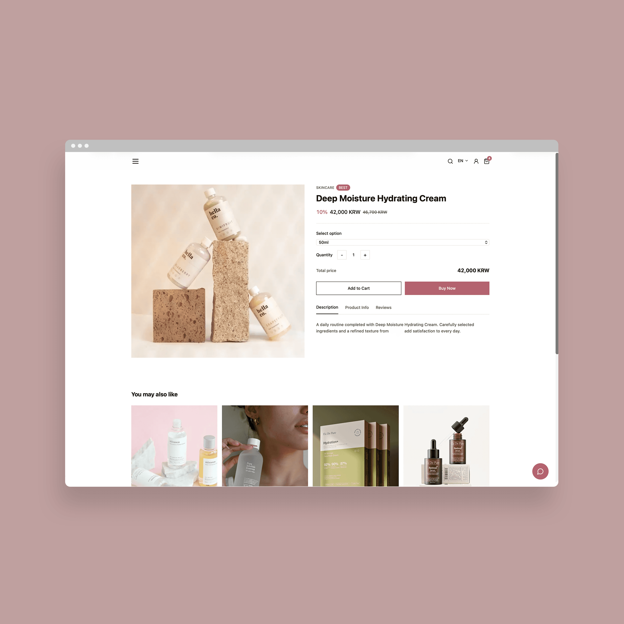 Boutique beauté en ligne - PolyGlot AI multilingue