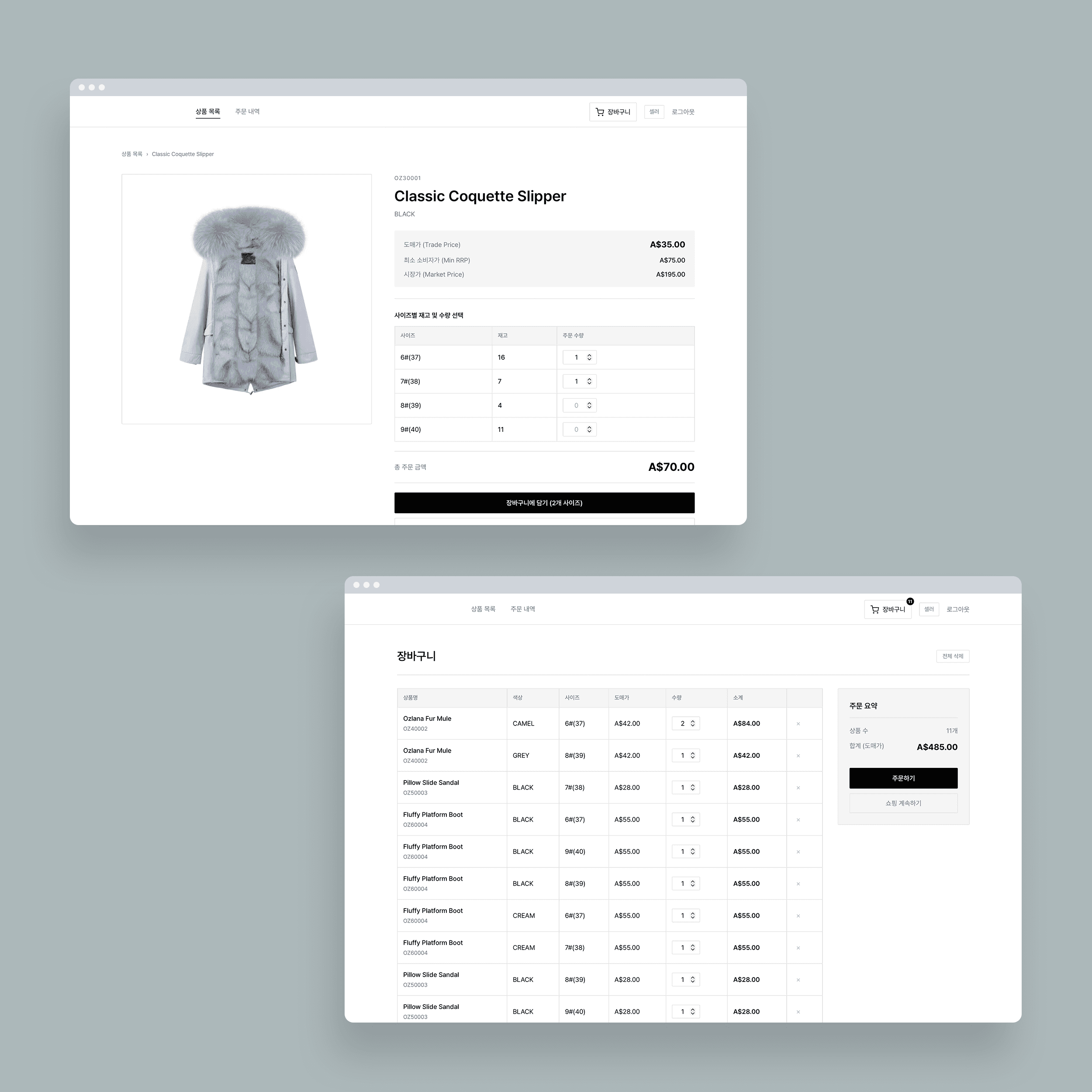 Plataforma de comercio e inventario textil - Canal de pedidos autoservicio